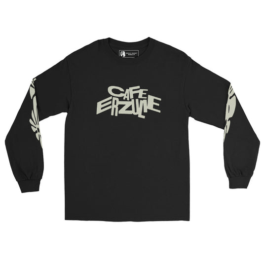 JAZZ SPIRIT LONG SLEEVE SHIRT IN BLACK/GREEN WITH WHITE AND ORANGE LOGOS